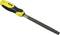 Pilniki warsztatowe z czarną i żółtą rączką, o podłużnym ostrzu metalowym, przeznaczone do pilowania różnych materiałów.