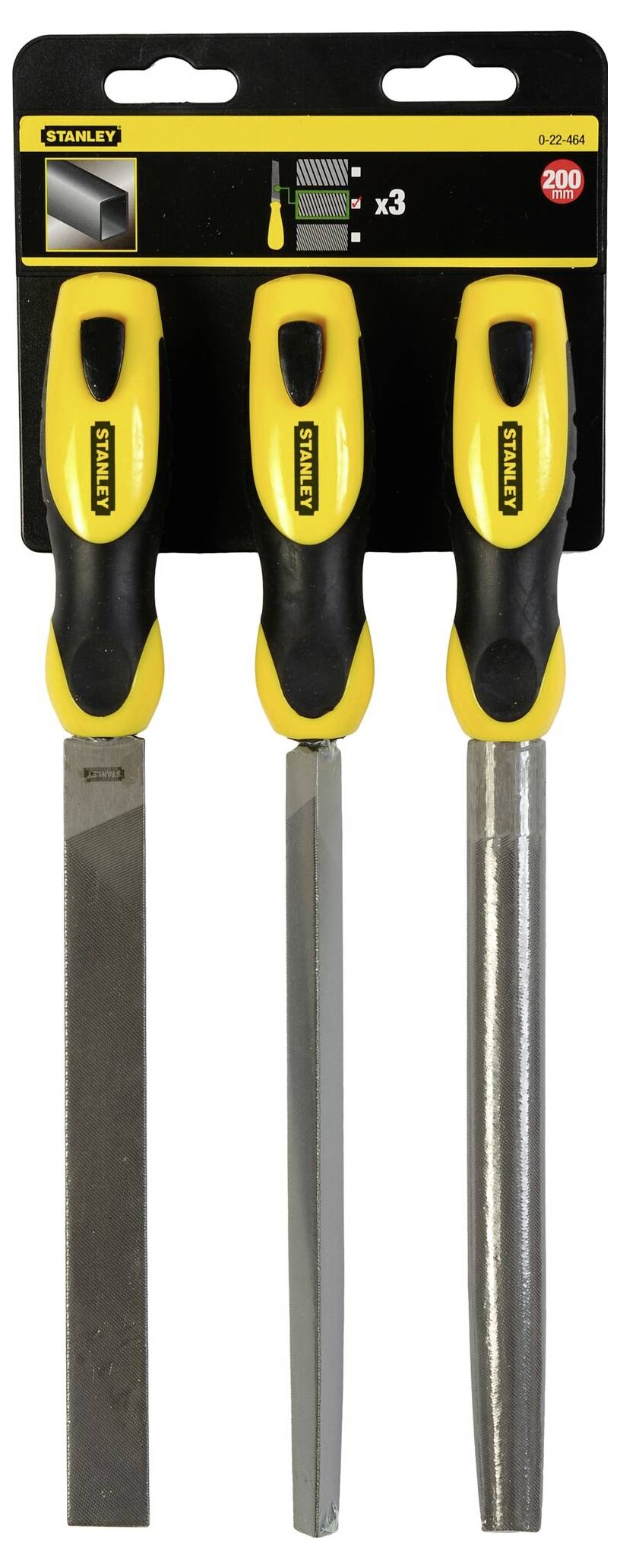 Набір напилків STANLEY 0-22-464, 3 предм.