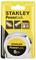 Na ilustracji przedstawiono 5-metrowe stalowe składane miernicze Stanley PowerLock w oryginalnym opakowaniu. Opakowanie prezentuje funkcje produktu oraz logo marki.