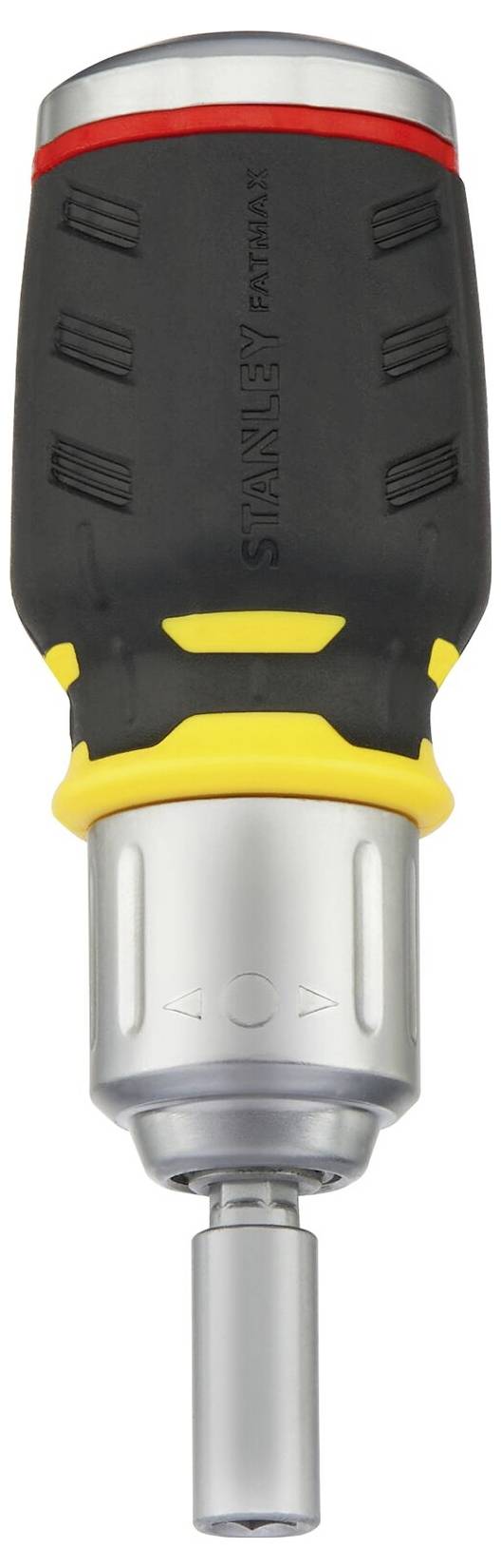 Wkrętak z ergonomicznym uchwytem i metalową główką, zaprojektowany do łatwego i wygodnego użycia podczas prac majsterkowiczów.