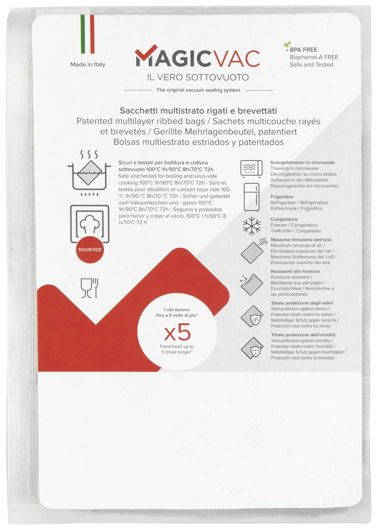 Комплект для вакуумного пакування Magic Vac ACO1024 (Ш x В) 20 см x 30 см
