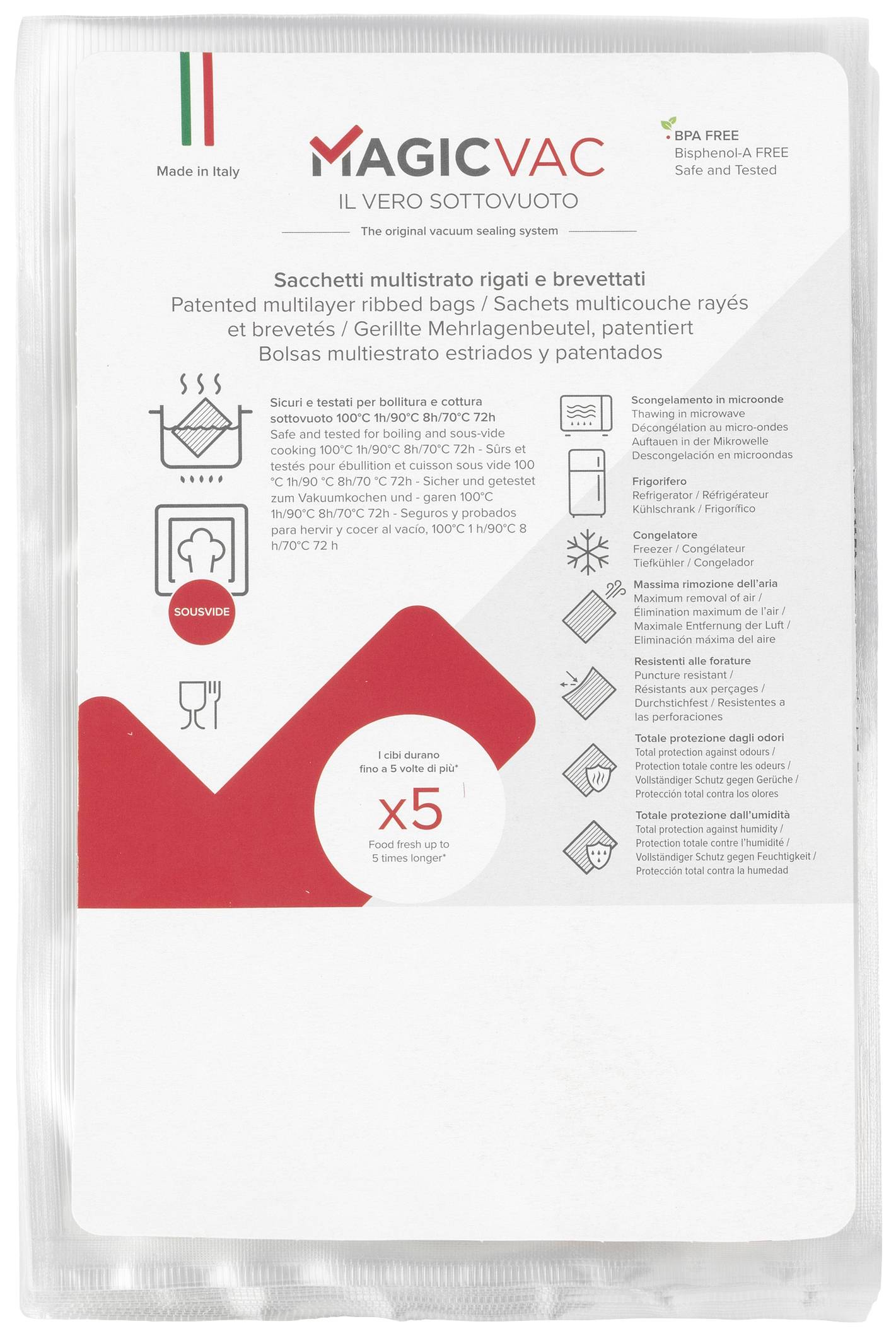 Комплект для вакуумного пакування Magic Vac ACO1059 (Ш x В) 20 см x 30 см