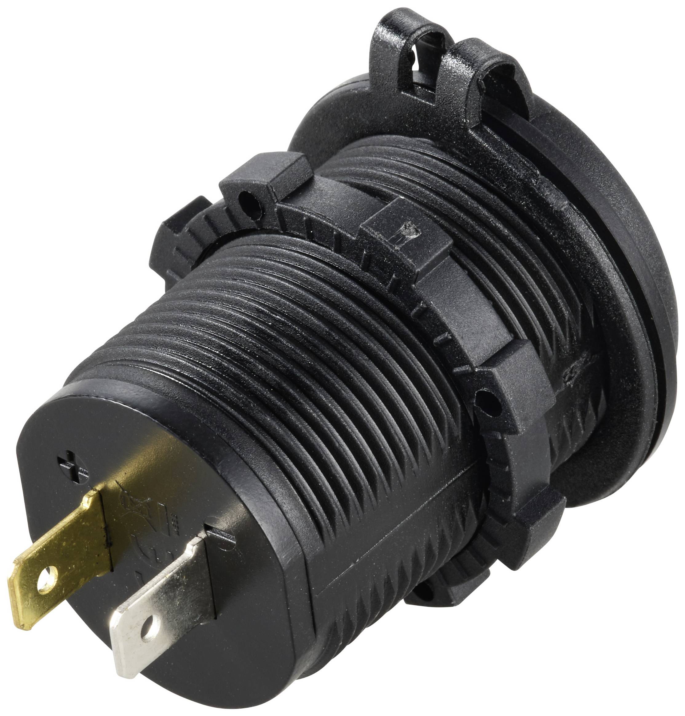 Подвійна USB-розетка 12-24V 4.8A із захисною кришкою VOLTCRAFT VC-2USB4.8A 12/24 V