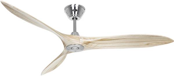CasaFan ECO AIRSCREW 152 BN-NT Wentylator sufitowy  28 W (Ø x W) 1520 mm x 275 mm chrom pilot zdalnego sterowania, tryb zimowy
