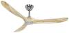 CasaFan ECO GENUINO 152 BN-NT Wentylator sufitowy 16.6 W (Ø x W) 1520 mm x 285 mm chrom pilot zdalnego sterowania, tryb zimowy