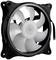 Czarny wentylator komputerowy z białymi łopatkami, przeznaczony do montażu w obudowie PC w celu chłodzenia podzespołów wewnętrznych.