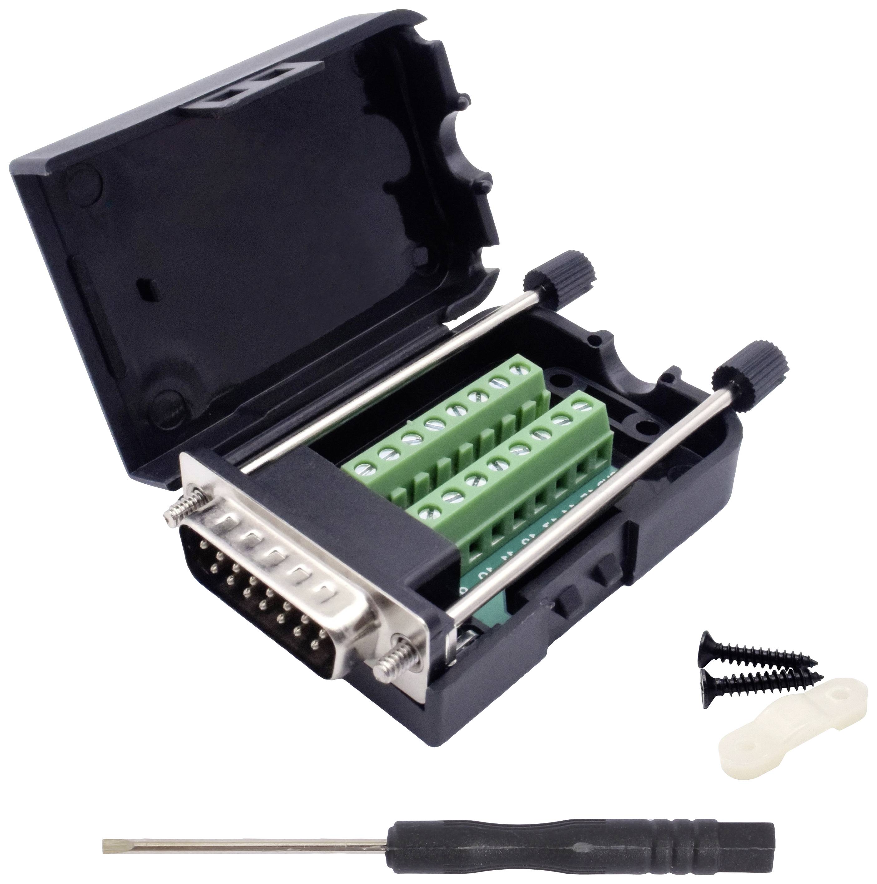 Роз'єм D-Sub Quadrios 2010C252, гніздо Кількість контактів: 15, гвинтовий 1 комплект