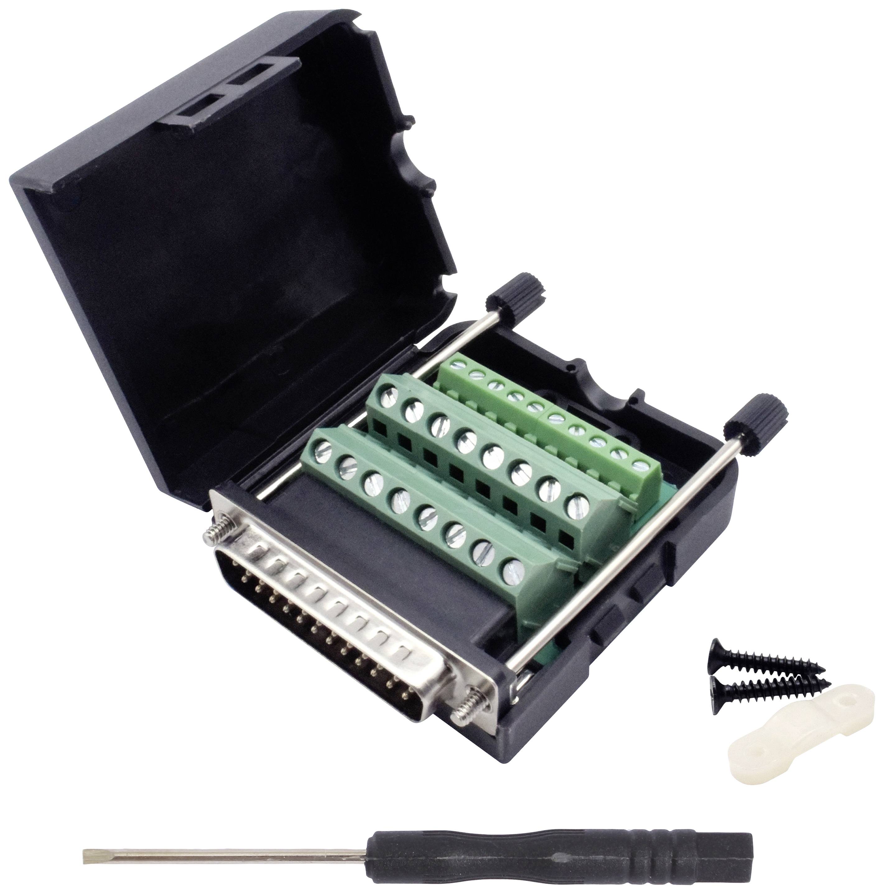 Роз'єм D-Sub Quadrios 2010C260 чоловічий, ряди: 2, контакти: 25, 1 комплект