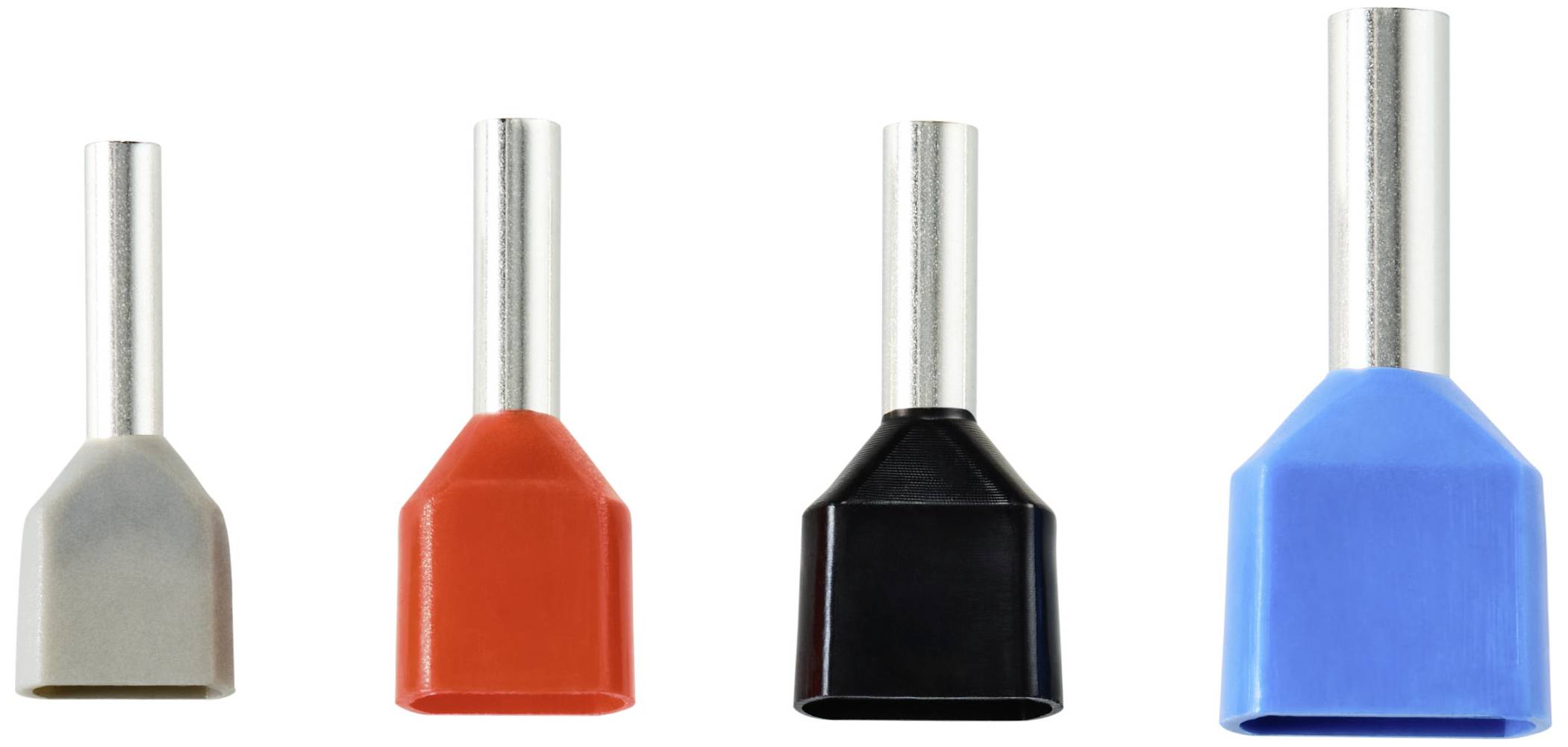 TRU COMPONENTS TC-11599332 Комплект трубчастих наконечників, частково ізольованих, 0,75 мм², 200 шт.