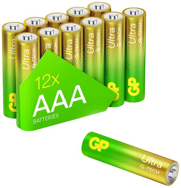 Bateria AAA/R03 GP Ultra  1.5 V 12 szt.