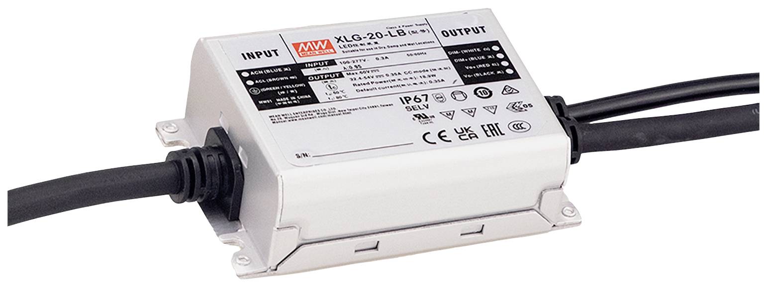 Світлодіодний трансформатор MEAN WELL 21 Вт 700 мА 18 - 30 В, димер, 1 шт.