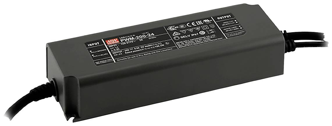 Світлодіодний трансформатор MEAN WELL PWM-200-12DA2 180 Вт 15 A, димер, 1 шт.