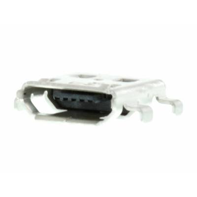 Metalowy port USB-C w zbliżeniu, oferujący jednolite rozwiązanie do ładowania i przesyłania danych dla urządzeń elektronicznych.