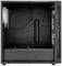 Obudowa komputera w kolorze czarnym z otwartą konstrukcją i wentylatorami z przodu i tyłu. Dużo miejsca na rozbudowę sprzętową.