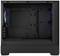 Pusty czarny komputer o obudowie Tower z widocznymi pozycjami wentylatorów, bez zainstalowanego sprzętu. Idealny do samodzielnej budowy komputera.