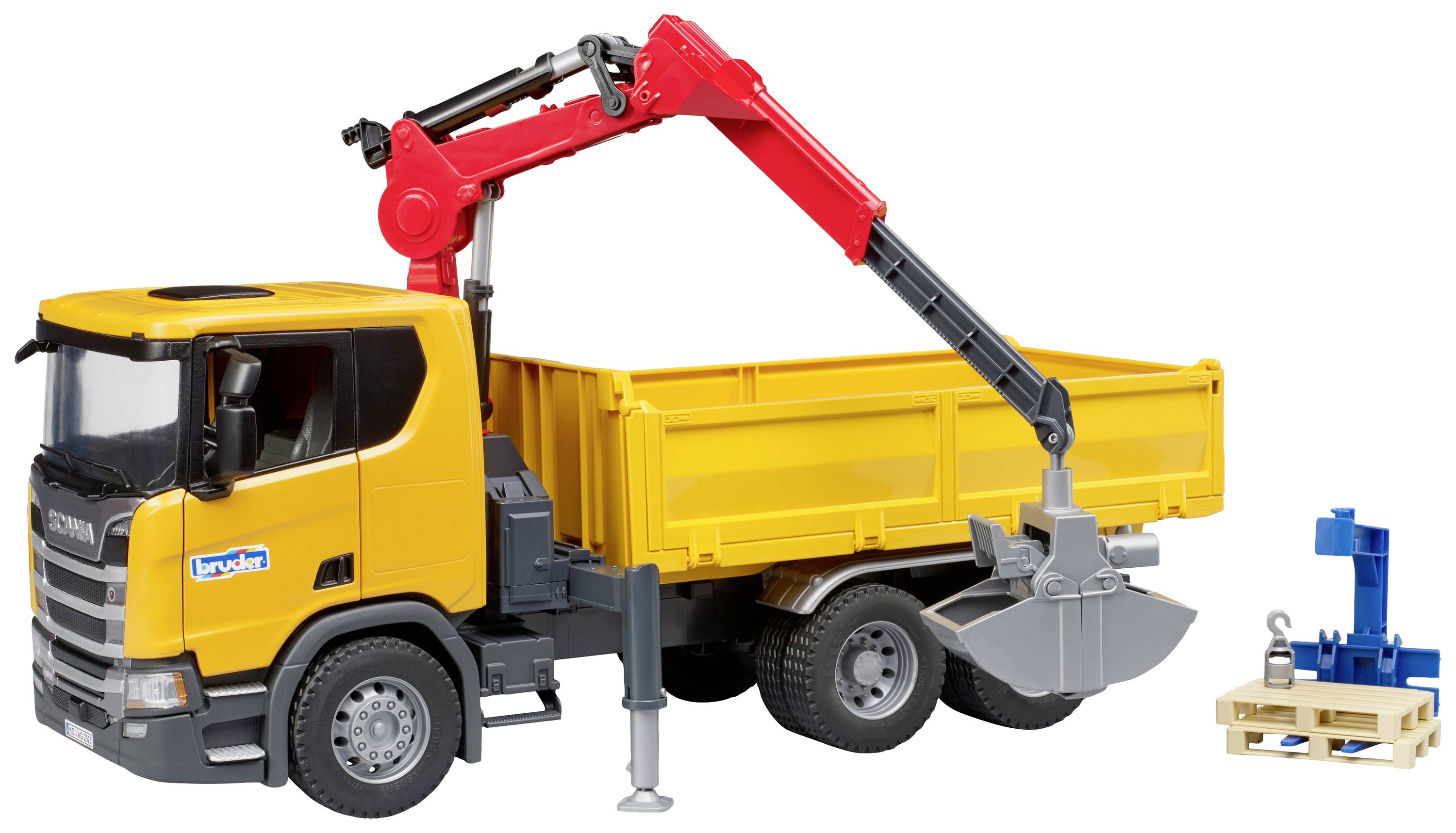 Модель комерційного автомобіля Bruder Scania, готова до використання