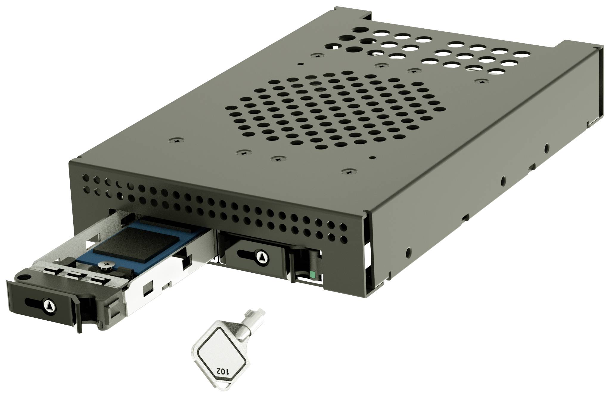 Корпус для жорсткого диска JouJye JJ-GM3-102M2-Fr Slimline SAS (SFF-8654) 1x3.5