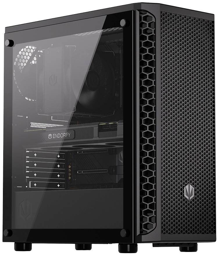 endorfy Signum 300 Air Midi Tower Obudowa do komputera czarny z 4 wentylatorami, z okienkiem, z filtrem przeciwkurzowym-0