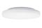 Biała, okrągła lampa sufitowa o prostym, nowoczesnym designie. Idealna do pomieszczeń mieszkalnych lub biur, zapewnia równomierne rozproszenie światła.