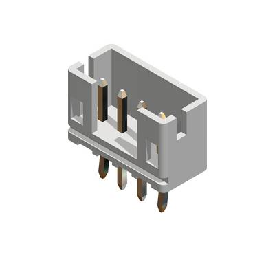 Złącze w kształcie prostokąta z wieloma metalowymi stykami, odpowiednie do połączeń elektronicznych.