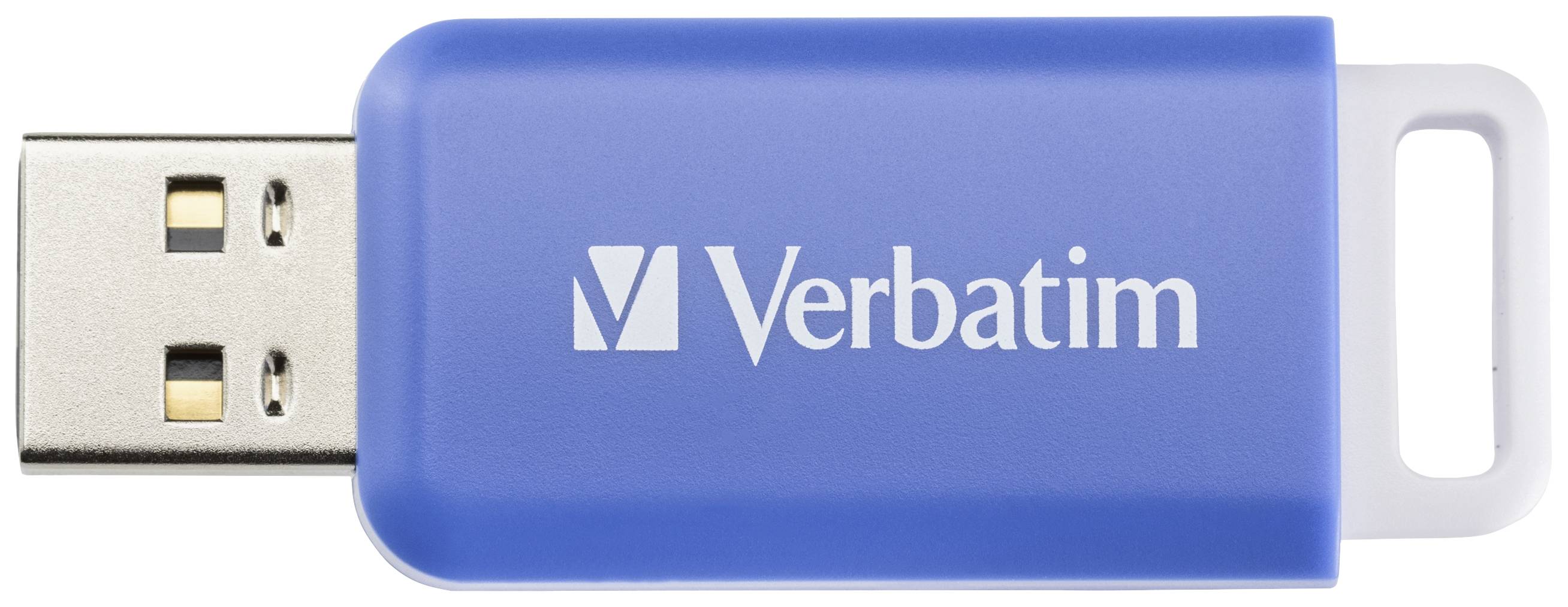 Флеш-накопичувач Verbatim V DataBar USB 2.0 64 ГБ синій 49455 USB 2.0
