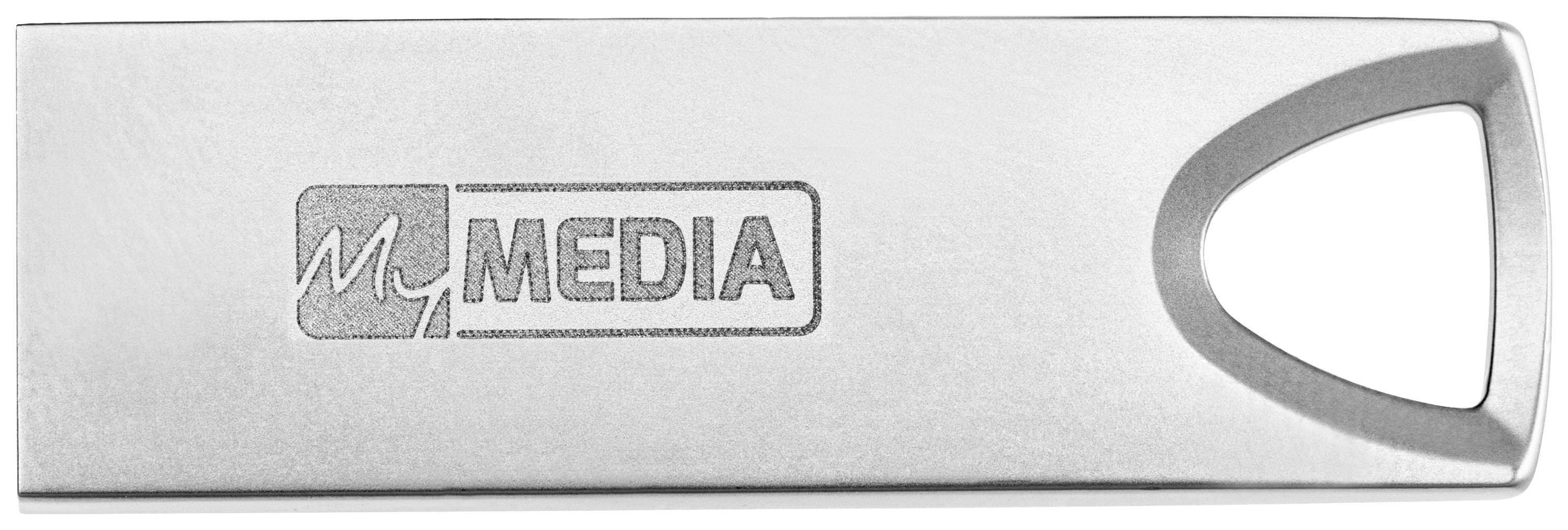 USB-флеш-накопичувач MyMEDIA My Alu USB 3.2 Gen 1 64 ГБ, сріблястий, 69277 USB 3.2 Gen 1