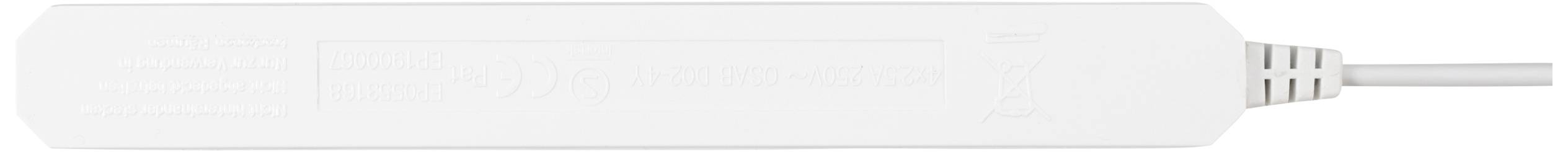 Sygonix SY-5806878 4 x Подовжувач Кількість розеток: 4