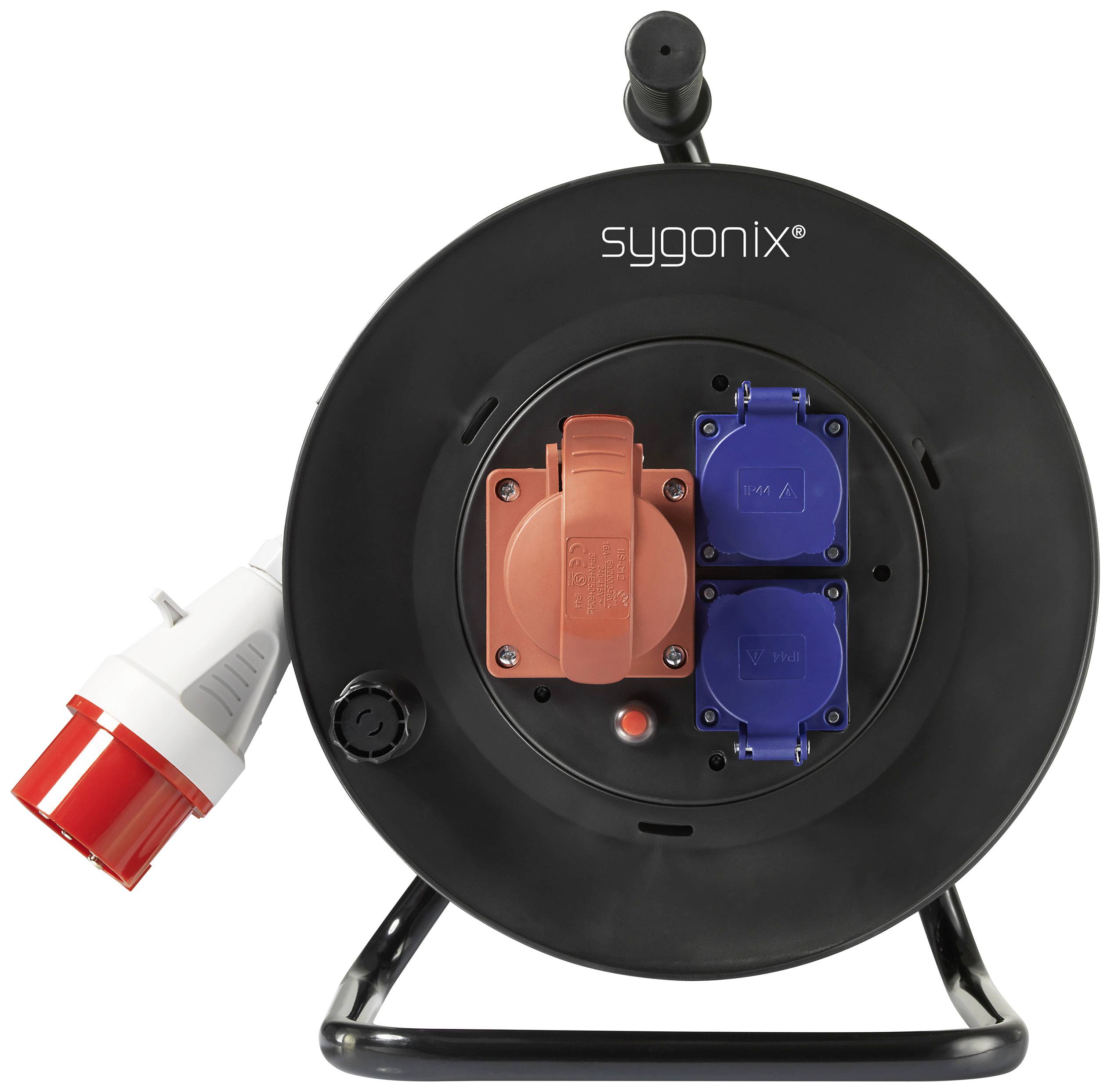 Кабельний барабан Sygonix SY-5806894, 400 В/змінного струму, 16 А, 25 м