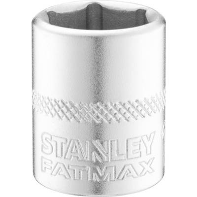 Sześciokątny nasadowy klucz Stanley Fatmax, w kolorze srebrnym z wytrzymałym, rowkowanym wzorem na powierzchni.