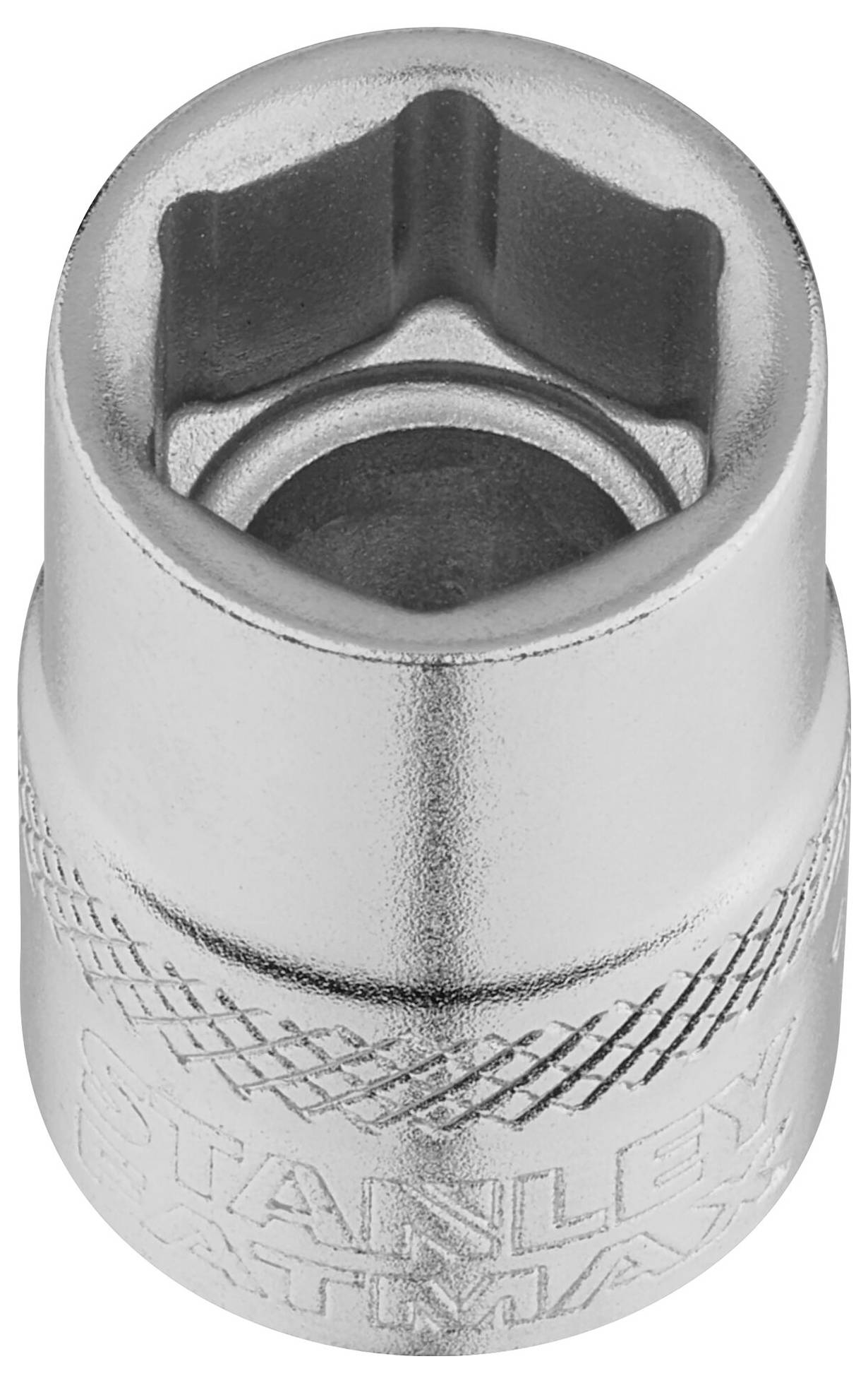 Metalowy nasadowy klucz sześciokątny. Odpowiedni do różnych prac śrubowych. Wysokiej jakości wykonanie.