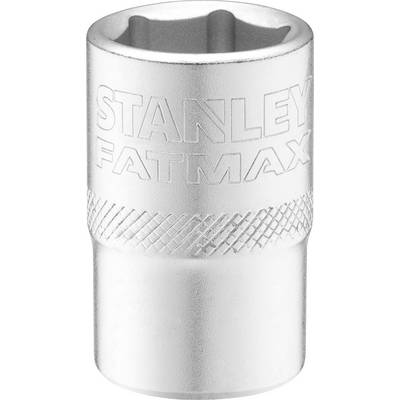 Metalowy nasadowy klucz z napisem 'Stanley FatMax', odpowiedni do narzędzi takich jak klucze nasadowe.