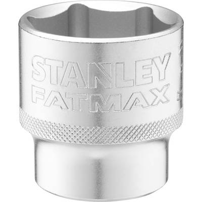 Metalowa nasadka klucza z ryflowaną powierzchnią i wygrawerowanym logo 'Stanley FatMax', przeznaczona do zastosowań narzędziowych.