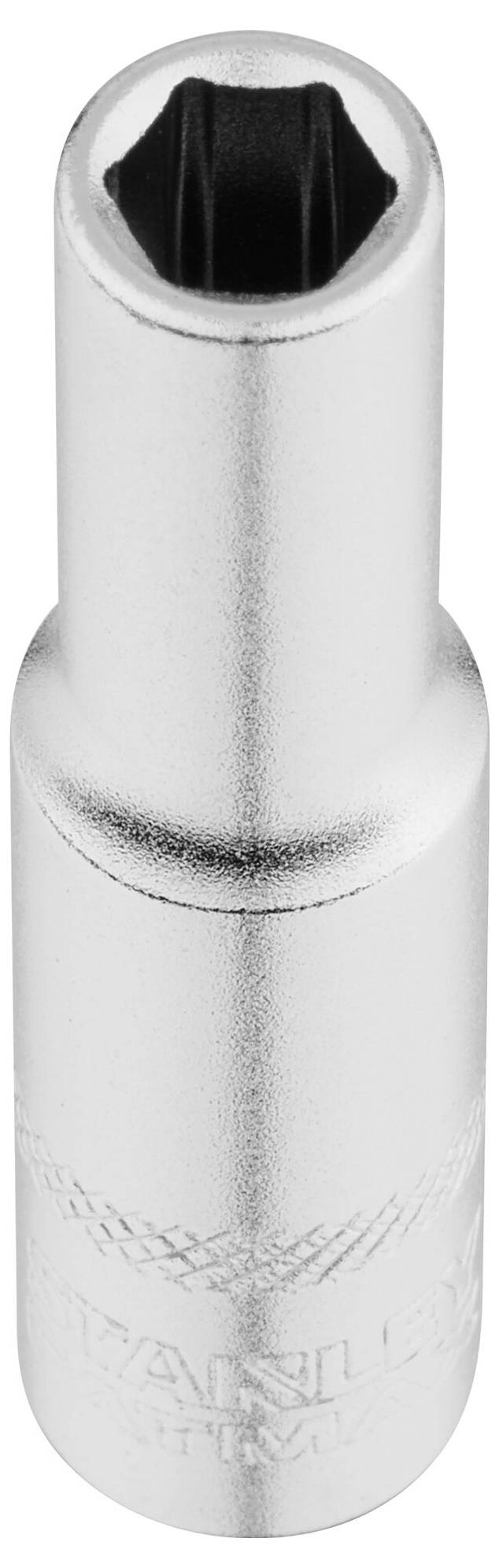 Srebrne narzędzie do nakrętek sześciokątnych, odpowiednie do prac śrubowych.