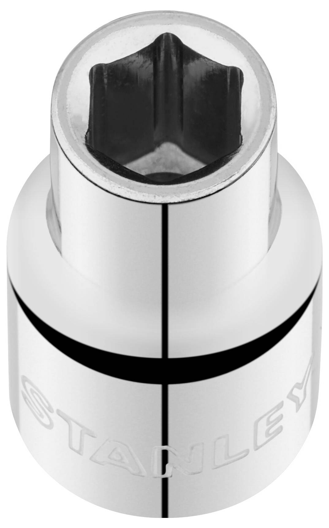 Sześciokątny klucz nasadowy metalowy, przeznaczony do wkrętów. Z wytłoczonym logo marki.