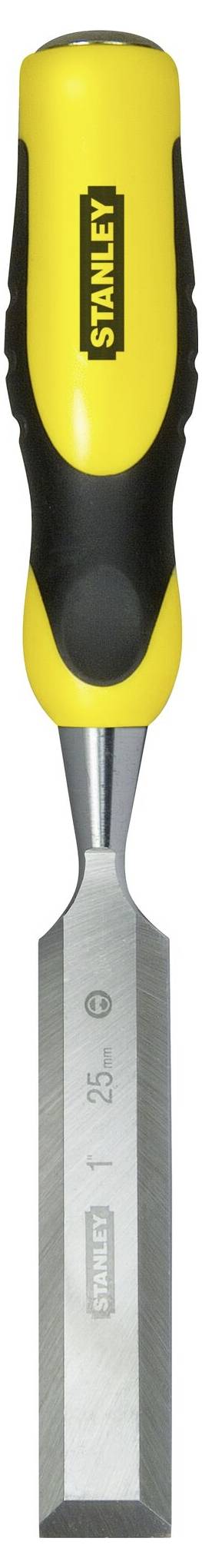 Żółty i czarny dłutko ze stalowym ostrzem.