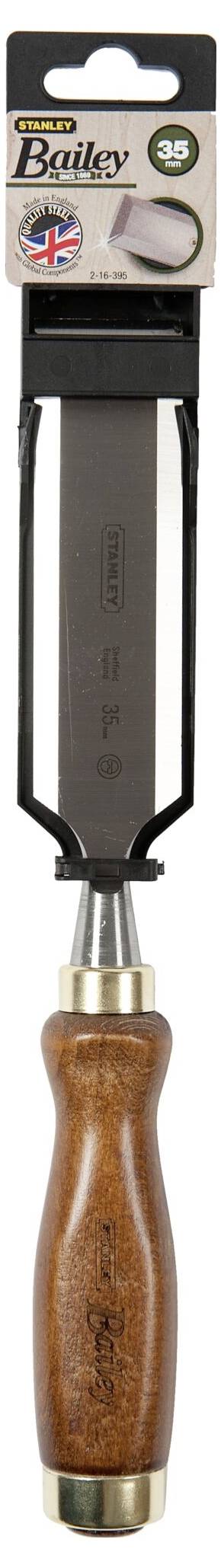 Ręczny hebel jednostronny Bailey z drewnianą rękojeścią, wykonany ze stali, z brytyjskim znakiem jakości, idealny do wygładzania i kształtowania drewna.