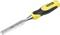 Żółty i czarny dłutko Stanley z ergonomicznym uchwytem, idealne do rzeźbienia i obróbki drewna.