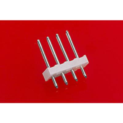 Elektroniczny element elektroniczny z pięcioma metalowymi stykami w białej obudowie z tworzywa sztucznego na czerwonym tle.
