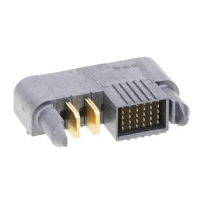 Czarny elektryczny złącze wielostykowe, przeznaczone do użycia w urządzeniach elektronicznych do transmisji danych.