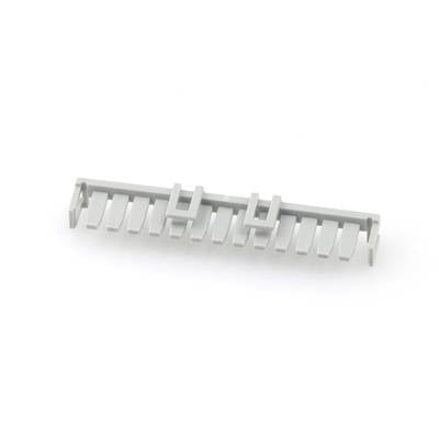 Element Lego: Szary grzebień lub element kratowy z tworzywa sztucznego z wieloma zębami, który może być użyty jako składnik w konstruktorach.