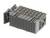 Prostokątne złącze wtykowe z wieloma gniazdami i metalowymi stykami, w ciemnym kolorze. Element elektroniczny.