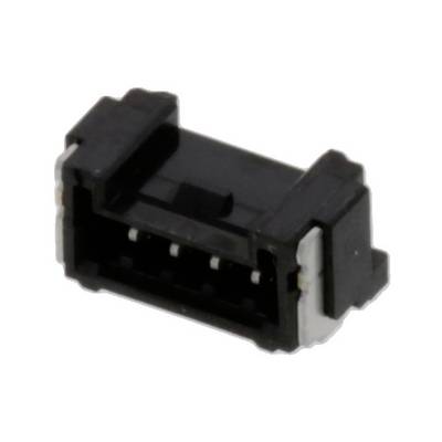 Czarny wtyk, prawdopodobnie elektryczny lub związany z komputerem, z wieloma widocznymi stykami.