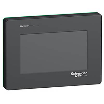 Czarne urządzenie wyświetlające z logo Schneider Electric i napisem 'Harmony'.