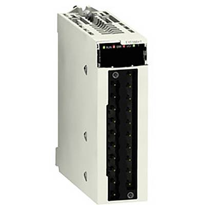 Białe urządzenie elektroniczne z czarnymi złączami z przodu oraz kilkoma diodami LED do sygnalizacji statusu.