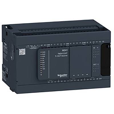Szary elektryczny moduł I/O z wieloma złączami i logo marki na przedniej ścianie. Jest stosowany w systemach automatyki.