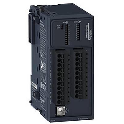 Elektroniczny moduł sterujący z wieloma złączami i oznaczeniami do zastosowań przemysłowych, w kolorze ciemnoszarym.