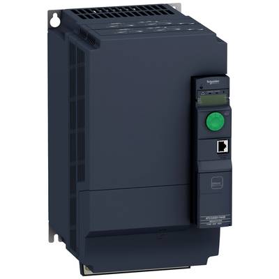 Czarny elektryczny falownik częstotliwości stosowany do sterowania prędkością obrotową silników prądu przemiennego.