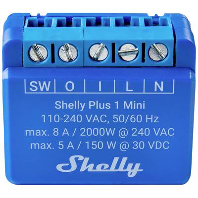 Shelly Plus 1 Mini  Element wykonawczy  Wi-Fi, Bluetooth