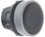 Czarny, okrągły przycisk naciskowy z szarą obwódką, odpowiedni do zastosowań w elektronicznych systemach sterowania.