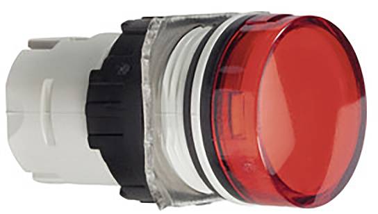 Czerwony okrągły przycisk awaryjnego wyłączenia na białej obudowie z tworzywa sztucznego, stosowany do szybkiego zatrzymania w sytuacjach awaryjnych.